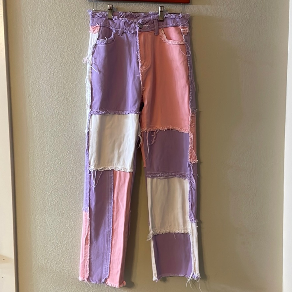 Patchwork Denim Jeans - image 2